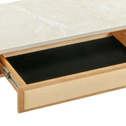 Paige - Console / Desk - Natural Oak - R&R Furniture Gallery (Fountain Valley, CA)
