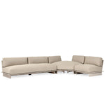 Livia - Teak 3 Piece Outdoor Sectional - Taupe - R&R Furniture Gallery (Fountain Valley, CA)