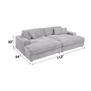 Hilde - Sectional Sofa With 4 Pillows - R&R Furniture Gallery (Fountain Valley, CA)