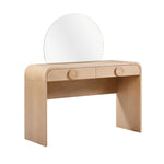 Moonrise - 2 Drawer Vanity Desk - Natural Ash - R&R Furniture Gallery (Fountain Valley, CA)