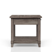 End Table With Storage Drawer Usn - Gray - R&R Furniture Gallery (Fountain Valley, CA)