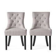Contemporary Cheney Dining Chair Set With Tufted Design - R&R Furniture Gallery (Fountain Valley, CA)