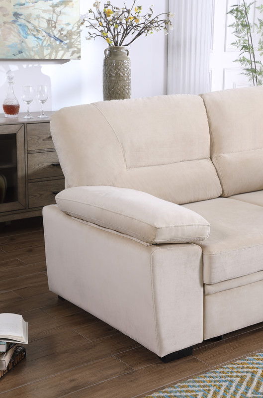 Kipling - Reversible Sleeper Sectional Sofa Chaise - R&R Furniture Gallery (Fountain Valley, CA)