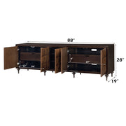 Diya - Console Cabinet - Forged Bronze & Espresso - R&R Furniture Gallery (Fountain Valley, CA)