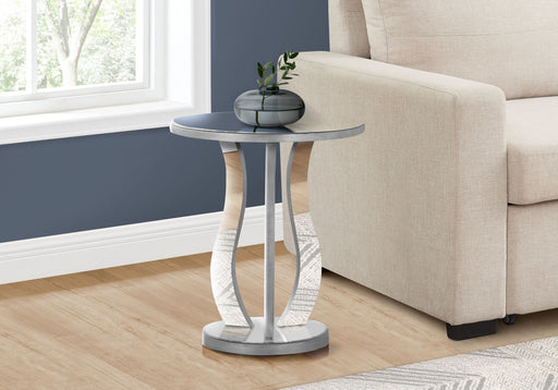 Accent Table, Side Mirror, Transitional - Silver - R&R Furniture Gallery (Fountain Valley, CA)