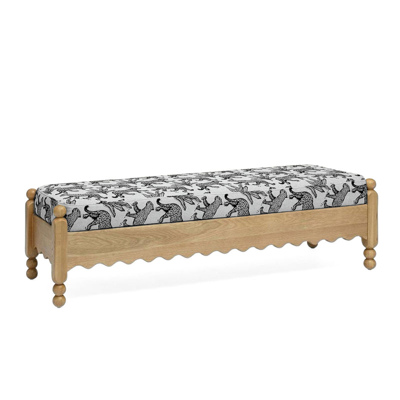 Thelma - Leopard Jacquard Bench