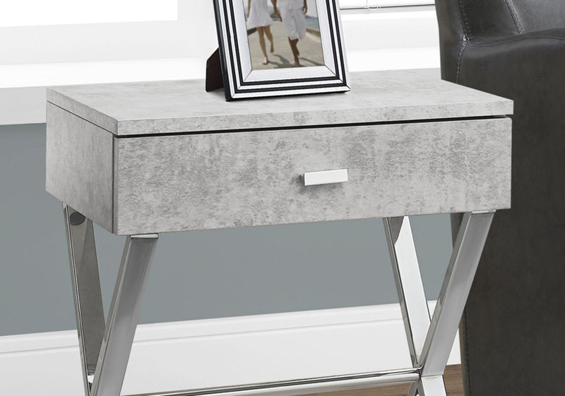 Accent Side X Table, Storage Drawer, Contemporary & Modern - R&R Furniture Gallery (Fountain Valley, CA)