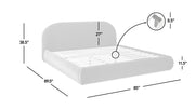 Archie Puffy Grounded - Upholstered Platform Bed - R&R Furniture Gallery (Fountain Valley, CA)