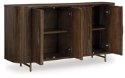 Amickly - Accent Cabinet - Dark Brown - R&R Furniture Gallery (Fountain Valley, CA)