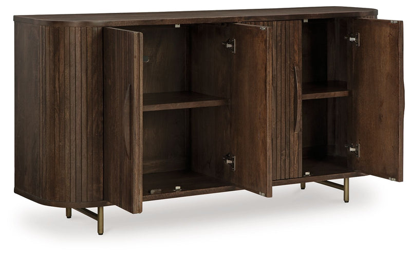 Amickly - Accent Cabinet - Dark Brown - R&R Furniture Gallery (Fountain Valley, CA)