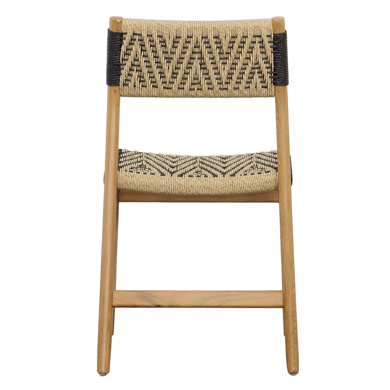 Lumen - Outdoor Dining Chair - Natural And Black