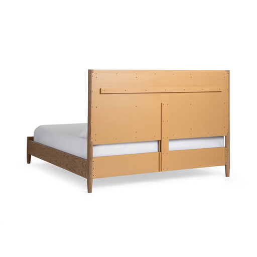 Elegant upholstered bed by Classic Home featuring a plush fabric headboard and a modern, stylish design.