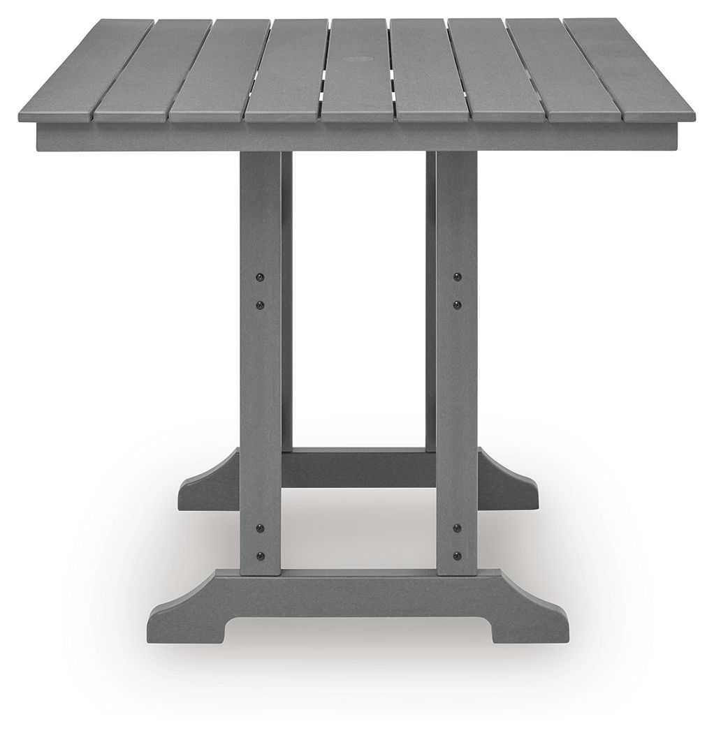 Sanctuary Beach - Square Counter Table With Umbrella Option - Dark Gray - R&R Furniture Gallery (Fountain Valley, CA)