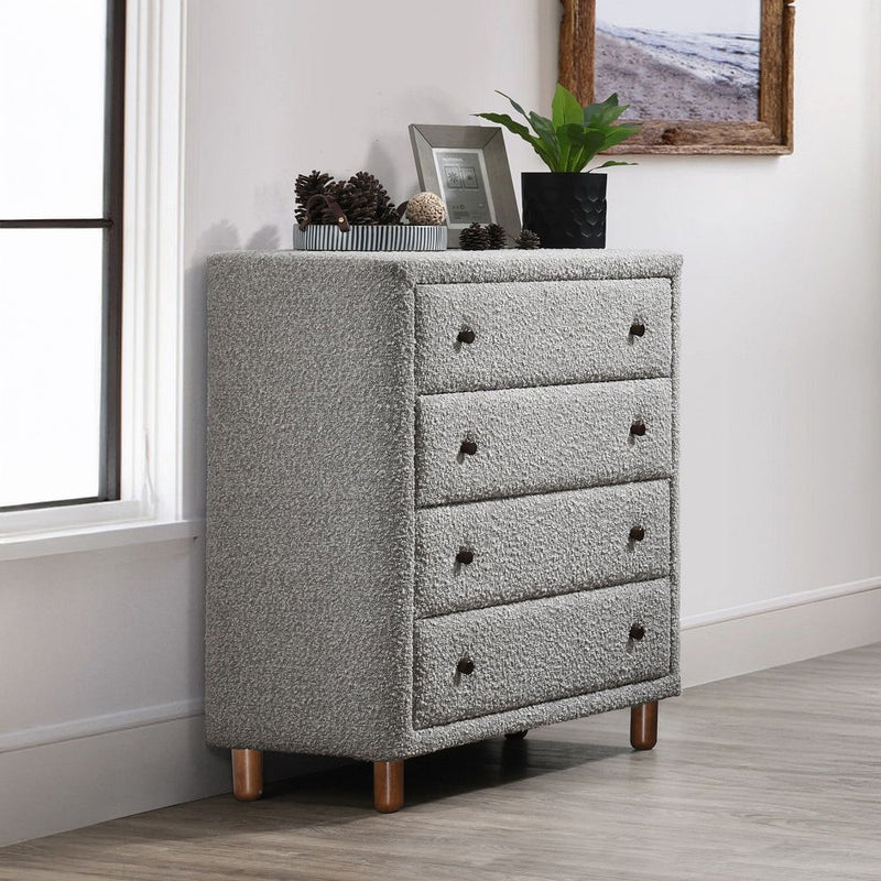 Cleo - Chest - Gray Boucle - R&R Furniture Gallery (Fountain Valley, CA)