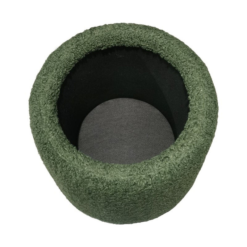 Elegant Round Storage Ottoman Upholstered - R&R Furniture Gallery (Fountain Valley, CA)
