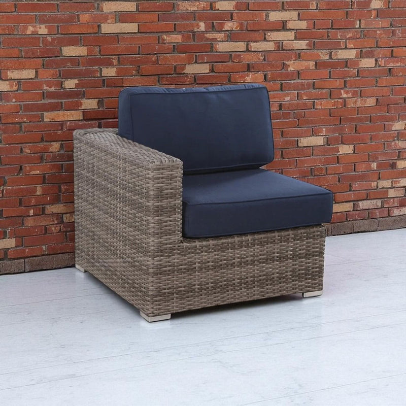 Right Left Sectional 1 Patio Chair With Cushions - Multicolor - R&R Furniture Gallery (Fountain Valley, CA)
