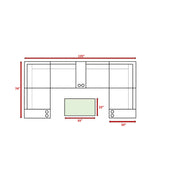 Outdoor Wicker Sectional With Weather Resistant Cushions And Table - R&R Furniture Gallery (Fountain Valley, CA)