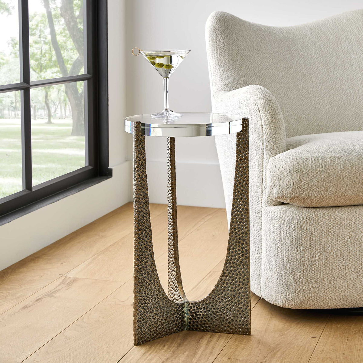 Trifecta - Drink Table - Brass / Bronze