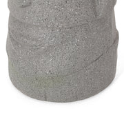 Stone gray Noble House classic flower planter made of magnesium oxide, featuring a durable, stylish design for indoor or outdoor use.