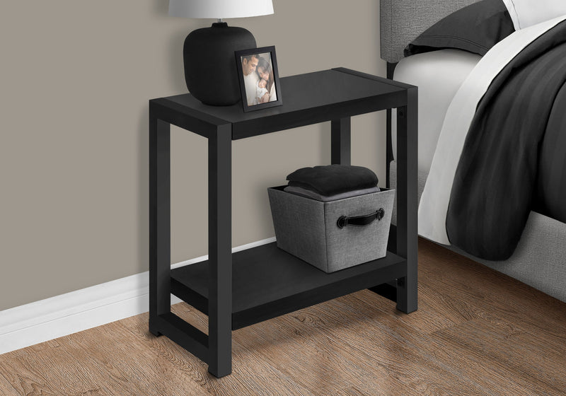 Accent Side Table, Narrow, Small, 2 Tier, Contemporary And Modern - R&R Furniture Gallery (Fountain Valley, CA)