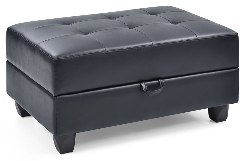 Contemporary upholstered ottoman with stylish storage from Glory Furniture, featuring a sleek design and soft fabric upholstery.