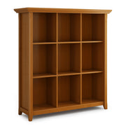 Simpli-Home Acadian handcrafted cube storage organizer with multiple open compartments for versatile home organization.