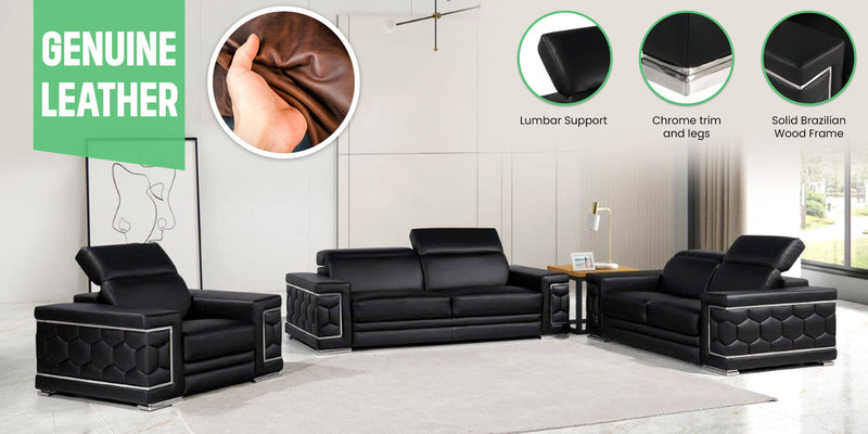 296 - Leather Sofa - R&R Furniture Gallery (Fountain Valley, CA)