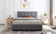 Upholstered Platform Bed With Classic Headboard And Drawers, No Box Spring Needed - R&R Furniture Gallery (Fountain Valley, CA)