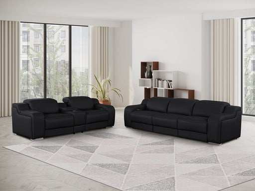 1116 - 6-Piece Modular Power Reclining Sofa And Console Loveseat Set In With 5 Power Recliners & Power Headrests - R&R Furniture Gallery (Fountain Valley, CA)