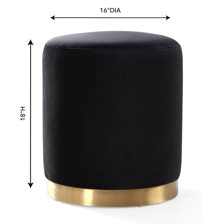 Opal - Velvet Ottoman - R&R Furniture Gallery (Fountain Valley, CA)