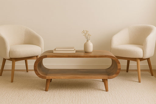Amaya - Nordic Style Wooden Table - R&R Furniture Gallery (Fountain Valley, CA)