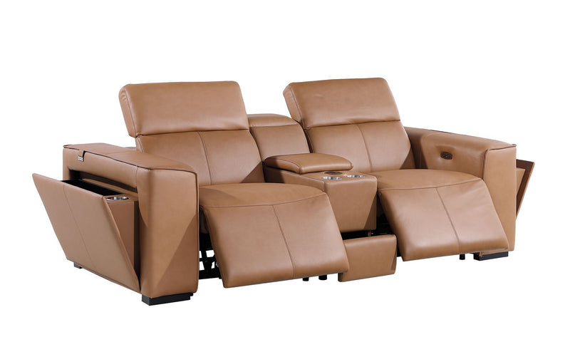 1224 - 7-Piece Modular Power Reclining Sofa, Loveseat & Chair Set In With 6 Power Recliners & Power Headrests