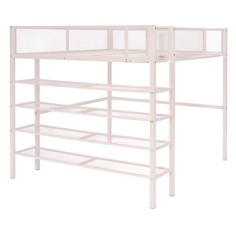 Loft Bed With 4 Tier Shelves And Storage - R&R Furniture Gallery (Fountain Valley, CA)