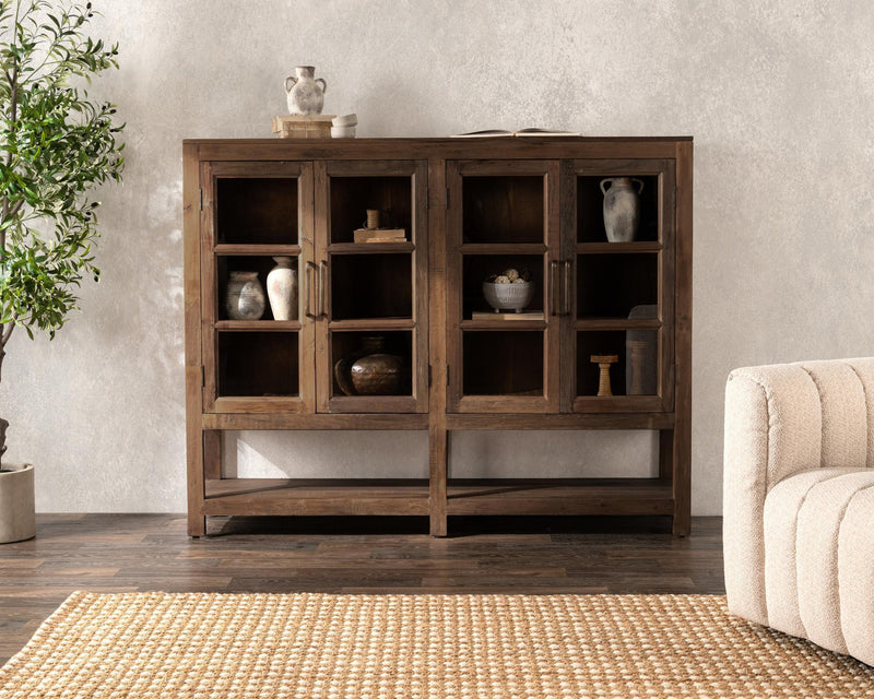Kharga - 4 Door Cabinet - Natural - R&R Furniture Gallery (Fountain Valley, CA)