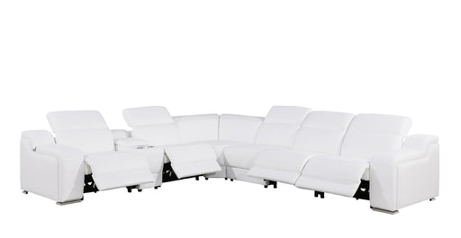 1116 - Power Reclining Italian Leather Sectional - R&R Furniture Gallery (Fountain Valley, CA)