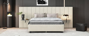 Upholstered Platform Bed With Big Headboard - R&R Furniture Gallery (Fountain Valley, CA)