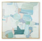 Wynburn - Wall Art - White / Blue / Green - R&R Furniture Gallery (Fountain Valley, CA)