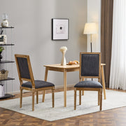 French Country Style Dining Chair With Upholstered Seating And Fluted Legs - R&R Furniture Gallery (Fountain Valley, CA)