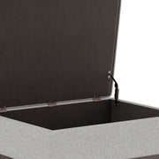 Owen - Upholstered Rectangular Storage Ottoman - R&R Furniture Gallery (Fountain Valley, CA)