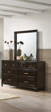 Merlot - 6 Drawer Dresser - Mahogany - R&R Furniture Gallery (Fountain Valley, CA)