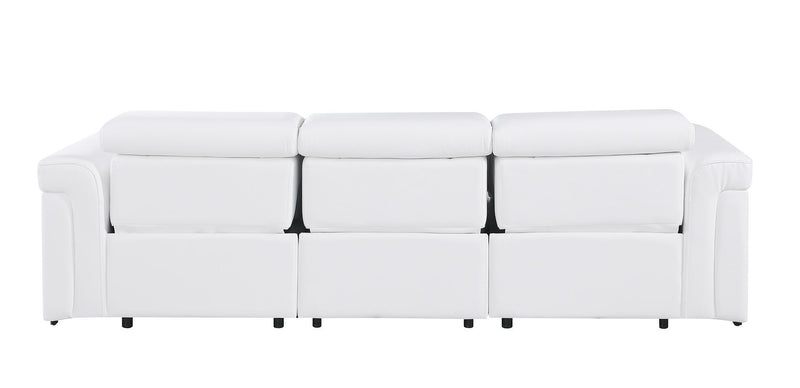 1126 - 3-Piece Modular Power Reclining Sofa In With 3 Power Recliners & Power Headrests