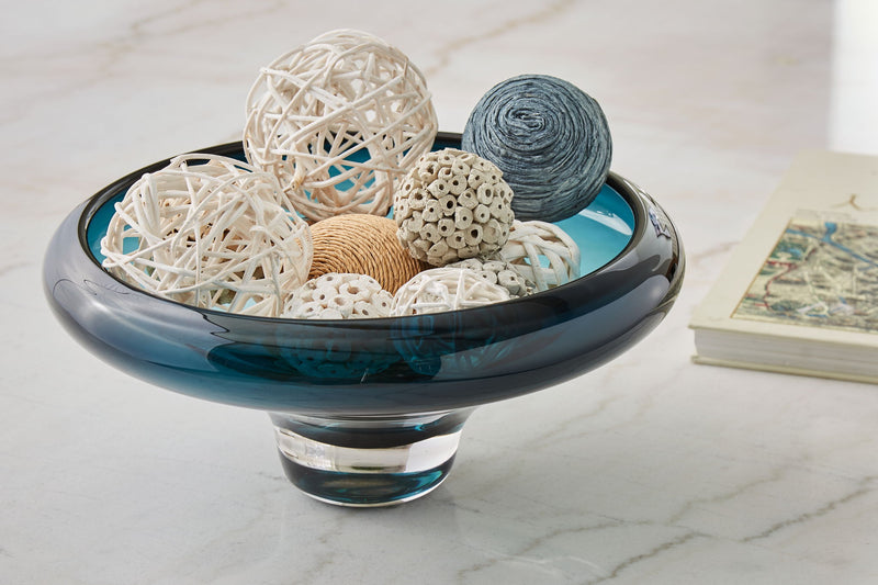 Vallborough - Bowl - Teal Blue - R&R Furniture Gallery (Fountain Valley, CA)