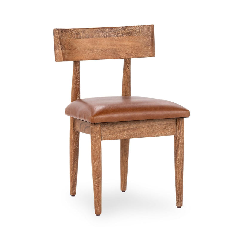 Alvaro - Leather Dining Chair (Set of 2) - Golden Wheat - R&R Furniture Gallery (Fountain Valley, CA)