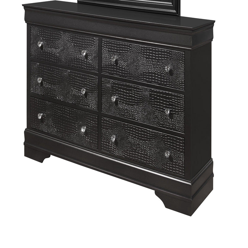 Shaker - Crocodile Metallic Dresser - R&R Furniture Gallery (Fountain Valley, CA)