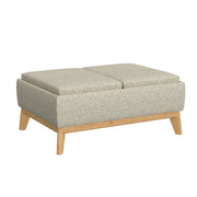 Reversible Tray Ottoman - Tan - R&R Furniture Gallery (Fountain Valley, CA)