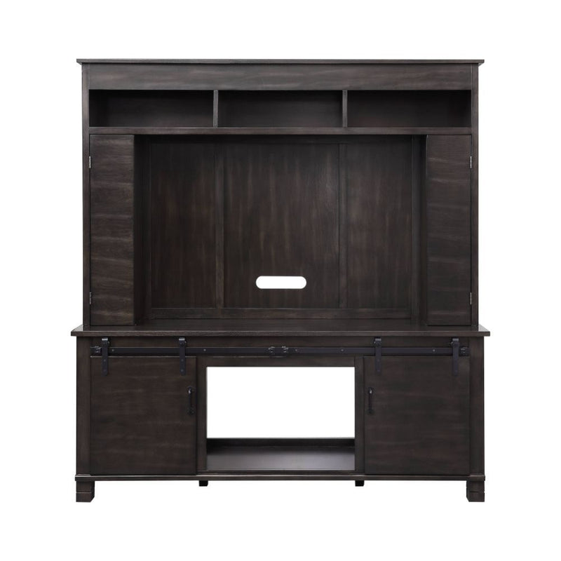 Apison - Entertainment Center (Include 91617Fir) - Espresso - R&R Furniture Gallery (Fountain Valley, CA)
