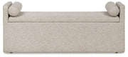 Galliden - Large Upholstered Dining Room Bench - Beige - R&R Furniture Gallery (Fountain Valley, CA)