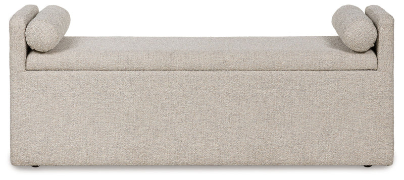 Galliden - Large Upholstered Dining Room Bench - Beige - R&R Furniture Gallery (Fountain Valley, CA)