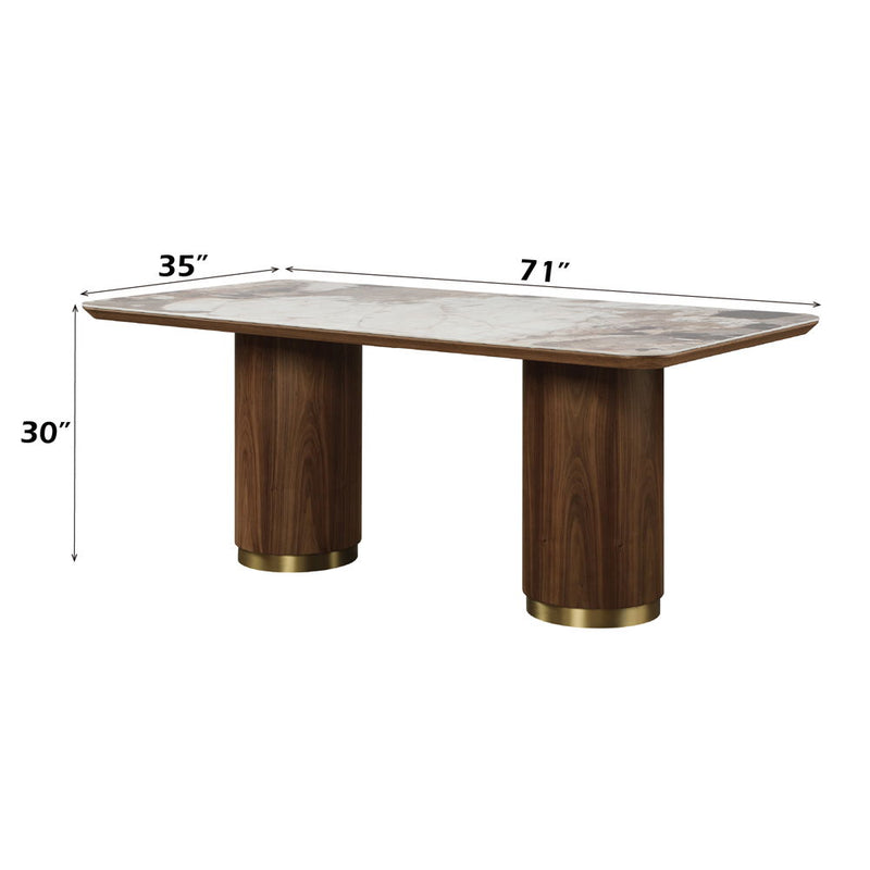 Willene - Dining Table With Ceramic Top - R&R Furniture Gallery (Fountain Valley, CA)