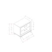 Star - Nightstand - White - R&R Furniture Gallery (Fountain Valley, CA)